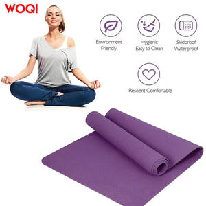 Tapis de yoga Woqi 72x24 pouces, 4 mm d'épaisseur, antidérapant, violet, TPE, pour femmes, fitness, danse, usage domestique - Product Image 3