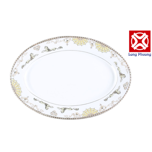 Vajilla de cerámica de tamaño personalizado al por mayor, platos para servir de 6/7/8/9 pulgadas, platos blancos, proveedor largo del grupo Phuong - Product Image 2
