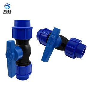 Robinet à bille en plastique bleu, norme nationale, raccord à manchon, contrôle du débit pour robinets d'irrigation - Product Image 2
