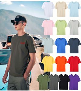 เสื้อยืดคอกลมผ้าฝ้าย 100% คุณภาพสูง น้ำหนัก 180 กรัม ขายส่ง รับสกรีนโลโก้ พิมพ์ลายเสื้อยืดตามสั่ง - Product Image 1