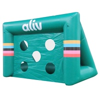 But de football gonflable portable moderne personnalisé en PVC pour tir au but, avec impression sérigraphique de logo personnalisé, promotionnel