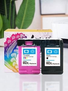 Hicor-cartucho de tinta de inyección de tinta para impresora HP <span class=keywords><strong>DeskJet</strong></span> 652 1115, prémium, remanufacturado, <span class=keywords><strong>3635</strong></span> XL, 652XL - Product Image 3