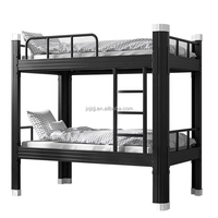 Moderne Double Couche Loft Lit Superposé en Fer Construction pour Enfants Adultes Usine Vente Bon Prix pour École Chambre Appartement