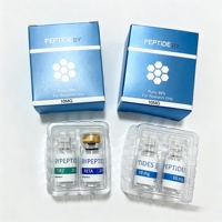 Etiqueta Adhesiva Personalizada para Viales de Vidrio de 3ml, 5ml y 10ml, Resistente a Bajas Temperaturas, para Muestras de Péptidos, Impresa para el Sector Sanitario