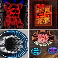 Enseigne LED néon 3D personnalisée de haute qualité, design magique, pour publicité, mariages, boutiques, prise DC, durable, étanche IPX6, pour diverses applications
