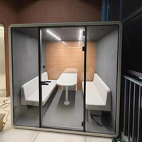 Vente en gros Cadre en acier moderne pour bureau, hôtel, hôpital, centre commercial Utilisation bureau de luxe Pod insonorisé pour réunion