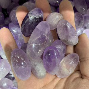Vente en gros de pierres d'améthyste légère polies en quartz naturel pour la décoration intérieure - Product Image 3