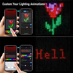 ไฟม่าน LED อัจฉริยะ ไฟประดับตกแต่งแบบสาย RGB สำหรับตกแต่งบ้าน ฉากหลังแบบไดนามิก แขวนได้ วันวาเลนไทน์ <span class=keywords><strong>14</strong></span> <span class=keywords><strong>กุมภาพันธ์</strong></span> 2026 - Product Image 4