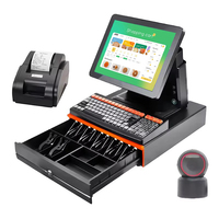 15.6inch Touch Screen Smart Cashier Terminal Software Printer Scanner Cash Register POS Machine All in One Pos System of Sale