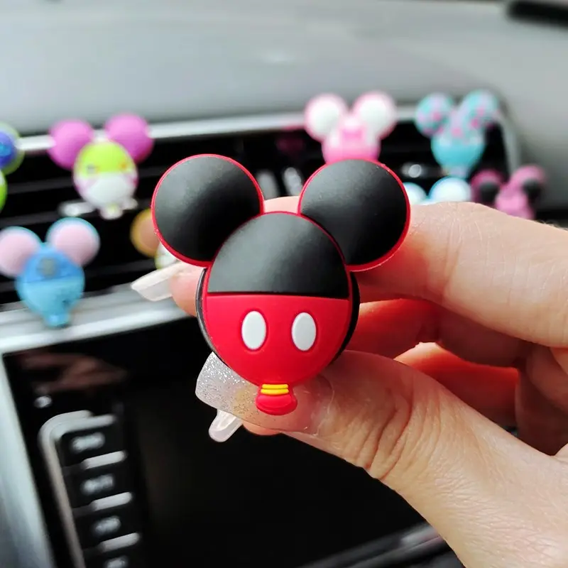 Cartoon Muis Auto Air Vent Clip Leuke Muis Hoofd Auto Parfum Luchtverfrisser Leuke Auto Accessoires Interieur Vrouw Aromatherapie