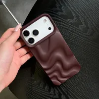 Coque de protection antichoc en silicone à motif vague tendance pour iPhone 17 16 15 14 13 12 11 Pro Max