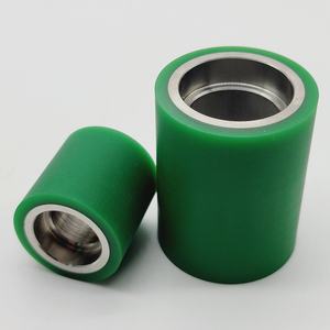 Custom Rubber Coated PU Roller Bearings Spherical Arc Caster Wheel POM-Coated Guide Roller Quiet Resistant Bearing pulley - Product Image 1