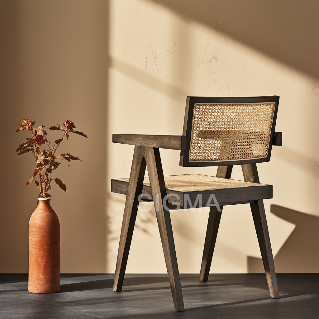 Rattan Solid Wooden Chair for Hotel Restaurant Home Furniture dinning room chairs woven wicker dining chair