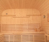 Sauna à vapeur traditionnel moderne en cèdre rouge pour 3 à 4 personnes, pour l'extérieur, avec vapeur constante