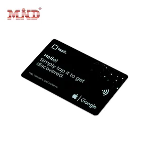 Frecuencia HF 13,56 MHz NFC Fabricante de tarjetas de visita Tarjetas de grifo de PVC para juegos