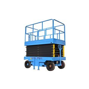 Plataforma elevadora de batería hidráulica móvil Mesa eléctrica Elevador de tijera todoterreno pequeño de 18 metros - Product Image 1