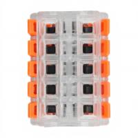 Connecteur de câble compact à levier LT-419, 10 ports, 32A, borne de raccordement à ouverture individuelle pour joint de branchement de câble en cuivre