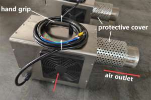 China Hersteller liefern 3KW 220V 380V Elektro Industrie Niedriger Preis Kleines tragbares Einphasen-Heißluft heizungs gebläse - Product Image 6