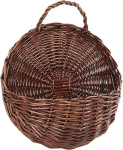 YULIN JIAFU Handmade Eco-Friendly Nautical Style Woven <strong>Wicker</strong> Hanging <strong>Storage</strong> <strong>Basket</strong> Wall Decorations for Home Garden Wedding - Product Image 1