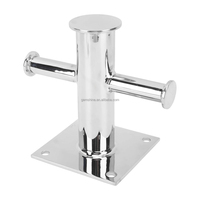 Gemshine Marine Borne d'amarrage marine robuste à croisillon simple en acier inoxydable 316