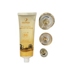 Tube en plastique PE brillant de 30 mm de diamètre, fabriqué avec impression offset et bouchon à vis en acrylique plaqué or et argent - Product Image 6