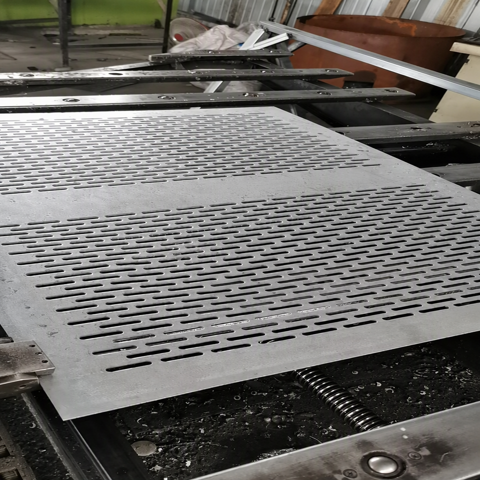 Perforated Iron Railing Sheet Metal Rectangular Carbon Steel Enclosure Fence Facade Galvanized ...