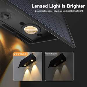 Lámpara Solar LED para Exteriores, IP65, Resistente al Agua, para Jardín, Valla, Montaje en Pared, Venta al Por Mayor - Product Image 2