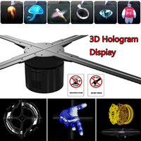 Ventilateur 3D holographique à LED, carte SD, 8x42cm, bon marché, pour publicité