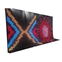 Programmable intérieur p5 P9 p10 p20 led rideau affichage pixelflex led rideau prix tissu led vision rideau