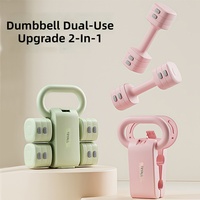 Ensemble d'haltères et de kettlebells Essence pour entraînements à domicile, poids réglables, 5 kg par pièce, matériau ABS, parfait pour l'entraînement de force