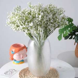 Boule Fleurs Gypsophila para Boda, Gypsophila Artificial al por Mayor, Flores de Gypsophila Rosa de Tacto Real, Centros de Mesa para Pared - Product Image 2