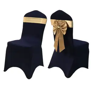 저렴한 유니버설 Crinkled 스판덱스 패션 탄성 웨딩 화이트 의자 커버