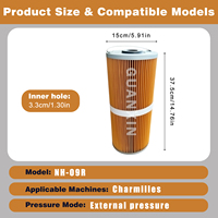 Cartouche filtrante EDM NH-09R 150*33*375mm avec poignée métallique pour machine de découpe à fil Charmilles