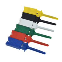60PCS 6 Couleurs Petit SMD IC Crochet Clip Grabbers Test Sonde Câble pour Multimètre