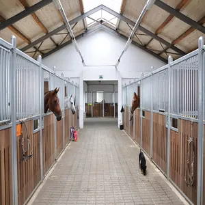 Construcción de establos de caballos, puertas de establos para caballos, juguete de establos de caballos de madera