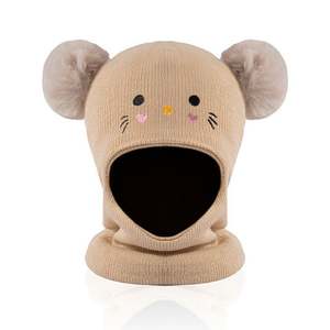 Gorro de Punto con Bordado de Gato de Dibujos Animados para Niños, Gorro Cálido para Bebés, Niños y Niñas, para Otoño e Invierno, Gorro de Moda - Product Image 2