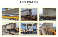 Nouveau tube long en acier de remorque de transporteur de pont de 180 tonnes pour l'équipement de manutention de poutre de béton préfabriqué