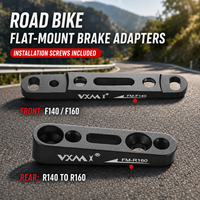 Adaptador de Freno de Disco para Bicicleta VXM, Aleación de Aluminio de Alta Precisión con Acabado Anodizado, Repuestos Delanteros y Traseros