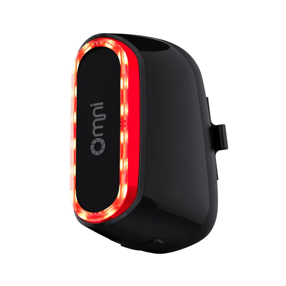 Promotional New Arrival Standard Bicycle Bike O Shape Rear Tail Light USB Rechargeable Warning Light Battery 10 Hours