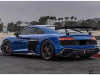 Kit de lèvre de pare-chocs arrière léger et personnalisé pour Audi R8 21-22, diffuseur arrière en fibre de carbone de style cap amélioré, kit carrosserie, outils automobiles