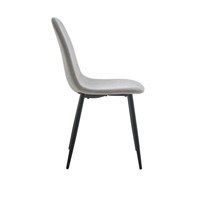 Chaise de salle à manger moderne en tissu doux et respirant avec support lombaire, couleur au choix, confortable, pour la maison, le salon et la chambre