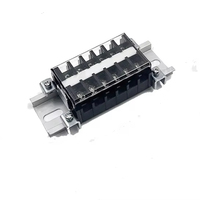 200A/600V borniers à vis à double rangée bloc de fil électrique bornier de barrière de manière personnalisée/poteau pour boîte de Distribution