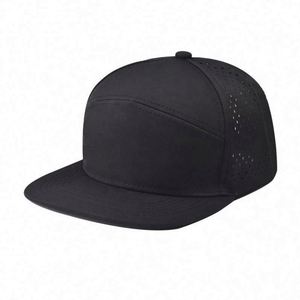 Casquette Snapback de baseball imperméable personnalisée avec logo, vente en gros, avec trous découpés au laser, collection 2025 – Nouveauté ! - Product Image 3