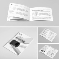 Manuels, livrets d'instructions, brochures, prospectus imprimés, dépliants pliés, feuillets agrafés, brochures à reliure piquée, imprimés sur papier