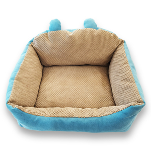 Sofá de lujo promocional con logotipo personalizado al por mayor cama para perro duradera clásica cuadrada sólida con funda extraíble - Product Image 1