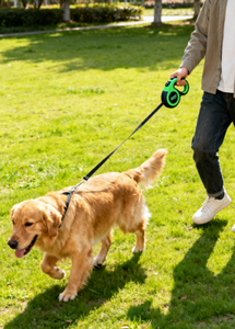 أحزمة كلاب قابلة للتعديل صديقة للبيئة من تايميبت SKUD-40 بطول 5 أمتار، متينة وقابلة للسحب تلقائيًا، مصنوعة من النايلون للجراء أثناء الجري - Product Image 2