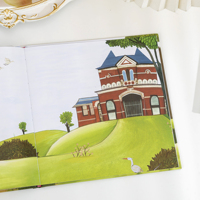 Livre d'histoires de contes de fées pour enfants personnalisé en carton rigide A5 avec illustration de dessin et tableau d'activités pour enfants