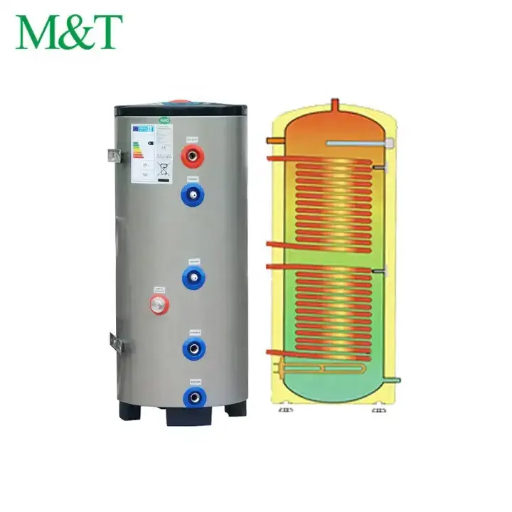 M & t Nhà Máy bán hàng trực tiếp monoblock bơm nhiệt nước nóng 300L bể nước nóng Bomba de calor Aire Agua calefaccion