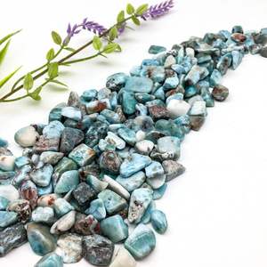 Vente en gros de copeaux de larimar en pierre brute naturelle pierre de guérison Larimar brut <span class=keywords><strong>gravier</strong></span> pierre de cristal de quartz à vendre - Product Image 4