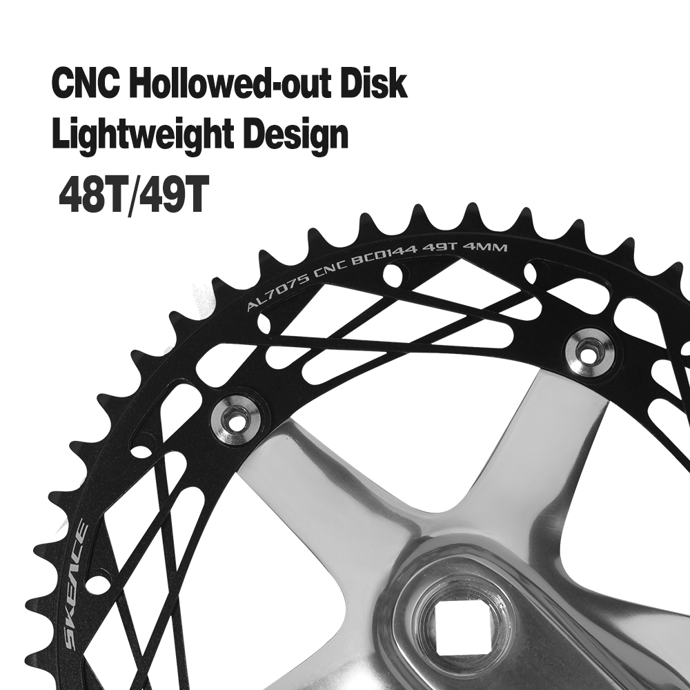 Bicycle Crank Set 165/170 mm 144 BCD 48 49 Tracking/Single/Fixed
